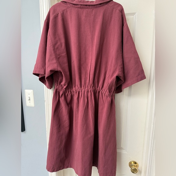 Noble Utility Zip-Up Dress in Bordeaux, 2X NWT - Picture 6 of 6